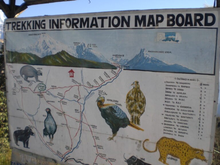 Trekking information map