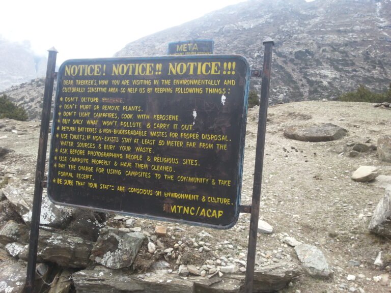 restricted trekking zone