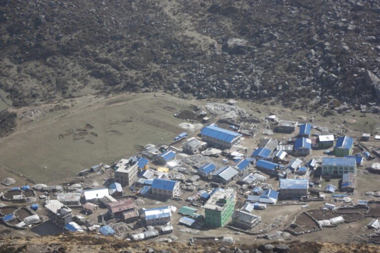 Kyanjin Gompa village is a destination of Langtang National Park it is among the mountain.