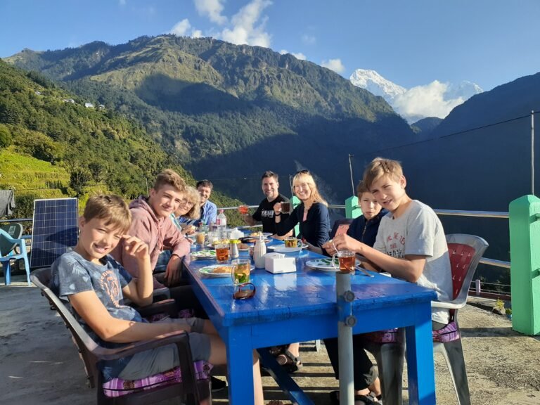 Breakfast time in Teahouse